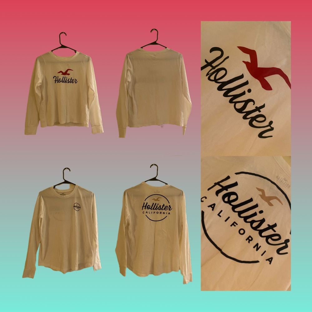 I am selling 2 Hollister long sleeve shirts.